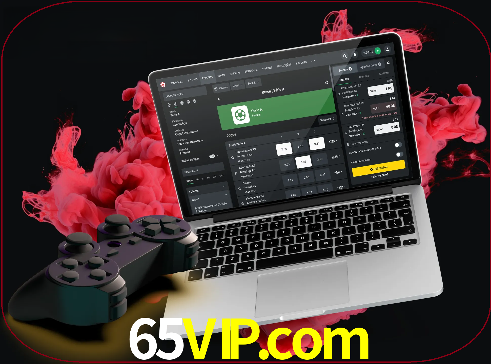 Visite a secção especial de jogos de vídeo em 65vip para descobrir em que jogos pode apostar e ganhar muito dinheiro.